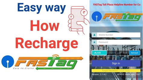 how to recharge fastag